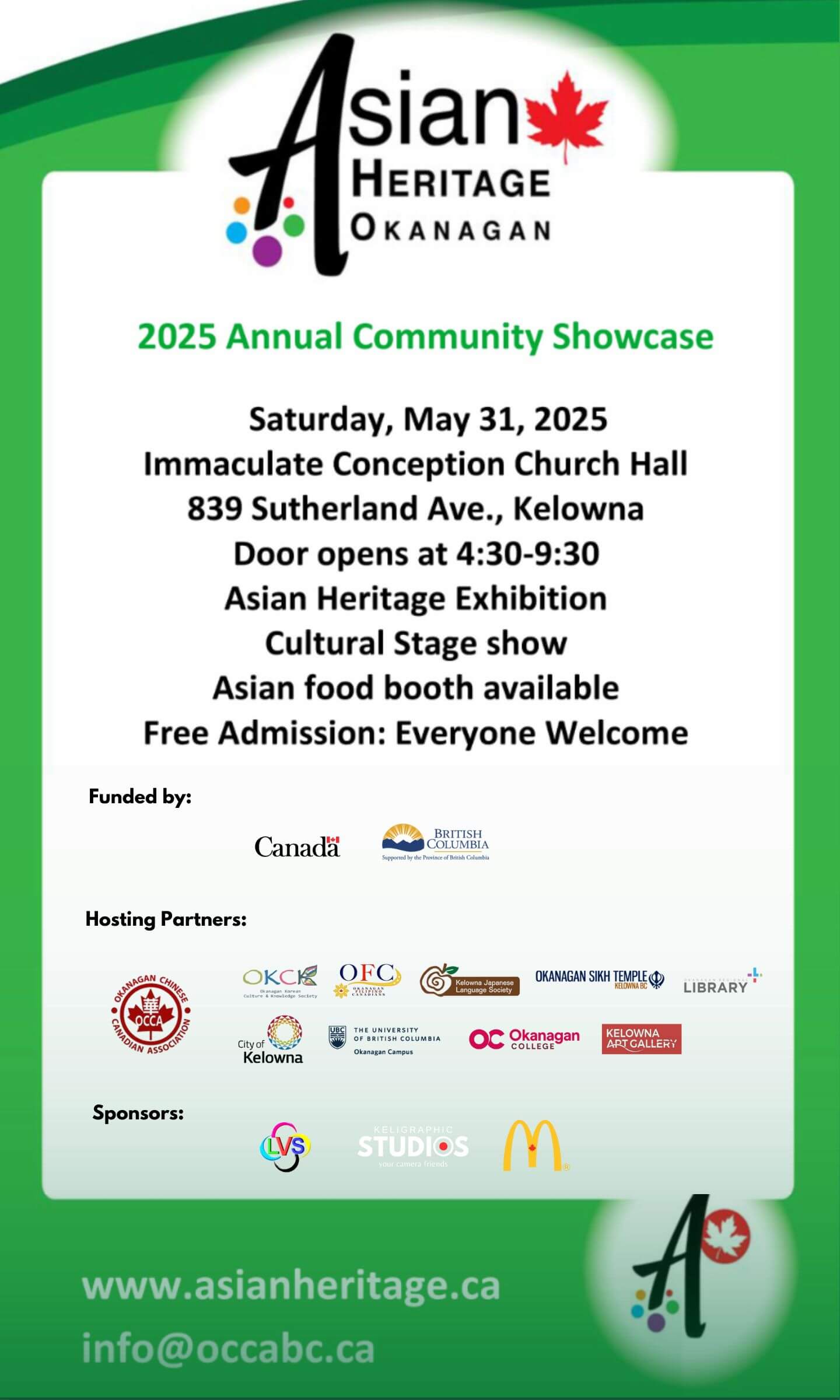 Asian Heritage Month Okanagan Showcase 2025